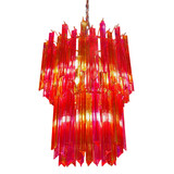 Colmore - Kroonluchter Pegels Fuchsia Oranje Glas 50x68cm Colmore - Kroonluchter Pegels Fuchsia Oranje Glas 50x68cm