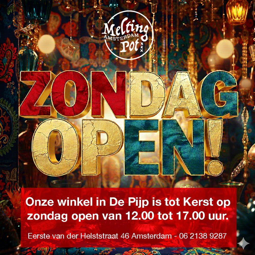 TIP: Onze winkel is op zondag open!