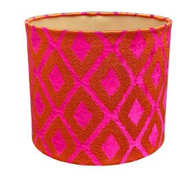 Colmore - Lampenkap Eliora Fuchsia Oranje 38x33cm Colmore - Lampenkap Eliora Fuchsia Oranje 38x33cm