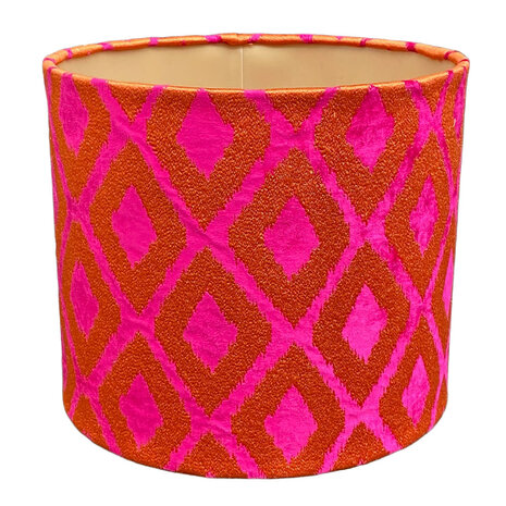 Colmore - Lampenkap Eliora Fuchsia Oranje 38x33cm Colmore - Lampenkap Eliora Fuchsia Oranje 38x33cm