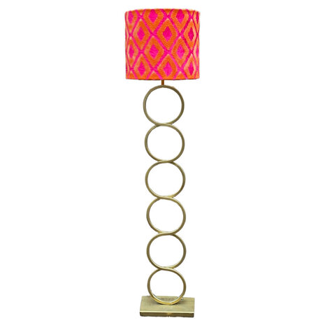 Colmore - Lampenkap Eliora Fuchsia Oranje 38x33cm Colmore - Lampenkap Eliora Fuchsia Oranje 38x33cm