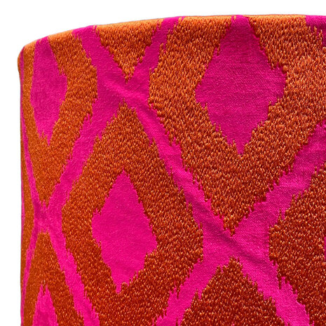 Colmore - Lampenkap Eliora Fuchsia Oranje 38x33cm Colmore - Lampenkap Eliora Fuchsia Oranje 38x33cm