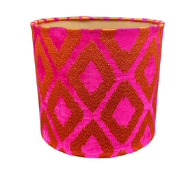 Colmore - Lampenkap Eliora Fuchsia Oranje 31x28cm Colmore - Lampenkap Eliora Fuchsia Oranje 31x28cm