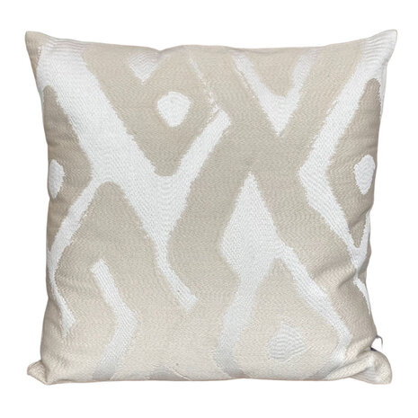 Colmore - Sierkussen Ayla Ivoor-Beige Katoen 50x50cm Colmore - Sierkussen Ayla Ivoor-Beige Katoen 50x50cm