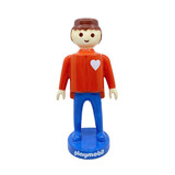 Blogo Design - Vaas - Beeld Playmobil Jongen Rood Keramiek 12x25cm Blogo Design - Vaas - Beeld Playmobil Jongen Rood Keramiek 12x25cm
