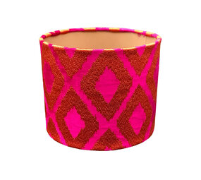 Colmore - Lampenkap Eliora Fuchsia Oranje 25x20cm Colmore - Lampenkap Eliora Fuchsia Oranje 25x20cm