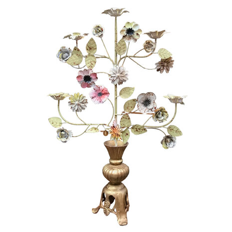 Melting Pot - Kandelaar Candelabra Multicolor Metaal 50x70cm vintage look Melting Pot - Kandelaar Candelabra Multicolor Metaal 50x70cm vintage look