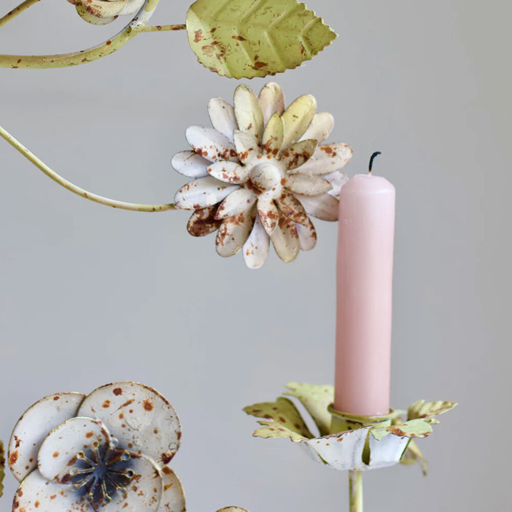 Melting Pot - Kandelaar Candelabra Multicolor Metaal 50x70cm vintage look Melting Pot - Kandelaar Candelabra Multicolor Metaal 50x70cm vintage look