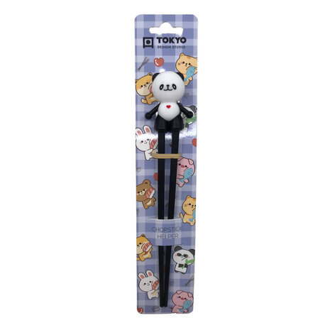 Melting Pot - Kinder Eetstokjes met Panda Zwart-Wit 22cm Melting Pot - Kinder Eetstokjes met Panda Zwart-Wit 22cm