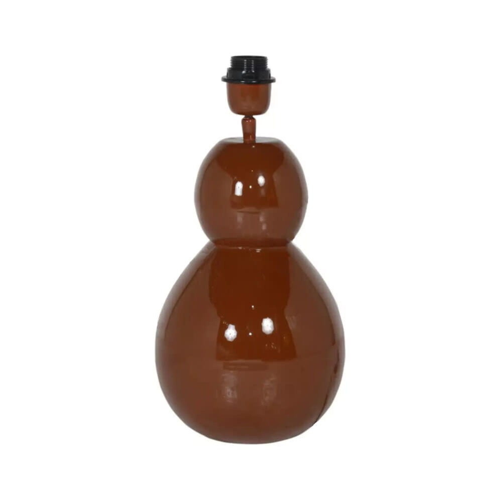 Colmore - Tafel Lamp Voet Bollen Walnoot Metaal 21x40cm emaille Colmore - Tafel Lamp Voet Bollen Walnoot Metaal 21x40cm emaille