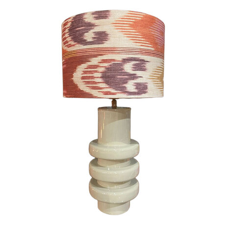 Colmore - Tafel Lamp Voet Remy Stone Beige Metaal 15x30cm