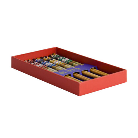 Tokyo Design Studio - Kinder Eetstokjes Cats Bamboe set in cadeau doos