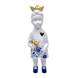 Lammers en Lammers - Kees Jan met Bootje Delfts Blauw 25cm Lammers en Lammers - Kees Jan met Bootje Delfts Blauw 25cm