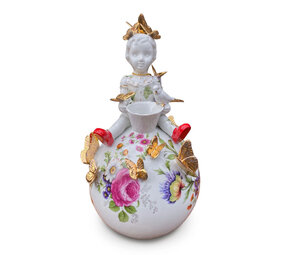 Lammers en Lammers - Vaasje On Top of the World Bloemen 17x32cm