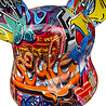 Melting Pot - Beeld Design Beer Graffiti Multicolor 20x50cm met strik