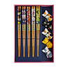 Melting Pot - Eetstokjes Lucky Cats met Opleggers set van 5 in cadeau doos