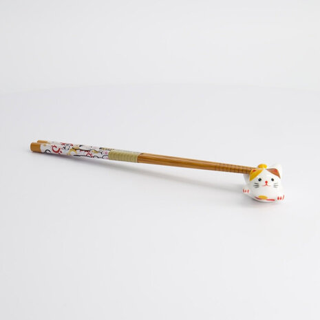 Melting Pot - Eetstokjes Lucky Cats met Opleggers set van 5 in cadeau doos