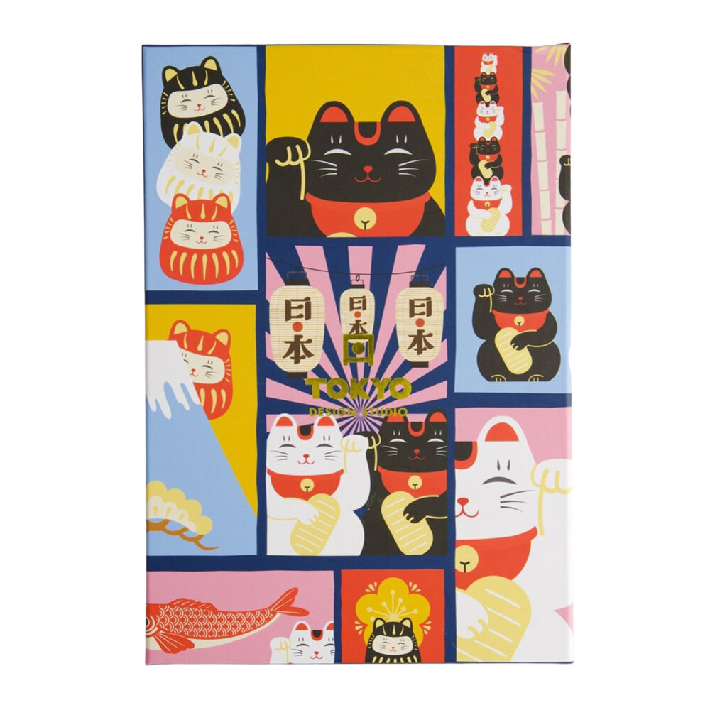 Melting Pot - Eetstokjes Lucky Cats met Opleggers set van 5 in cadeau doos