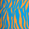 Melting Pot - Fauteuil Zebra Blauw Oranje met Dierenprint 77x76x83cm Melting Pot - Fauteuil Zebra Blauw Oranje met Dierenprint 77x76x83cm