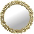Spiegel Rond Ginko Blad Goud Polyresin 45x45cm Spiegel Rond Ginko Blad Goud Polyresin 45x45cm