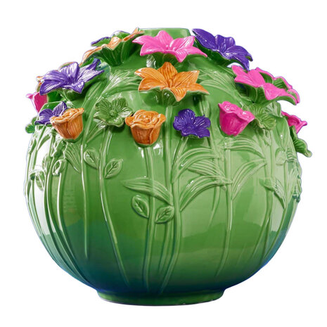 Werns - Vaas Verano Groen Multicolor Keramiek 34x29cm