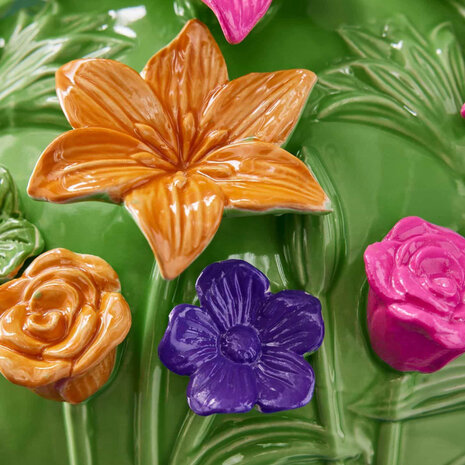 Werns - Vaas Verano Groen Multicolor Keramiek 34x29cm