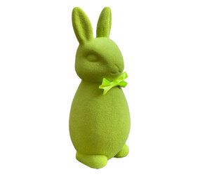 Melting Pot - Beeld Paashaas Flock Groen XL 26x63cm