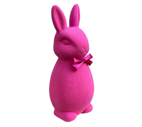 Melting Pot - Beeld Paashaas Flock Fuchsia XL 26x63cm