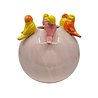 Melting Pot - Vaasje met Vogeltjes Bol Roze Multi Keramiek 24x24cm Melting Pot - Vaasje met Vogeltjes Bol Roze Multi Keramiek 24x24cm