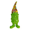 Werns - Beeld Kabouter Flower Power Groen 17x44cm