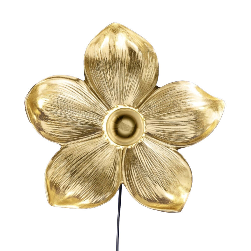 Werns - Wand Lamp Flower Goud 31x33cm