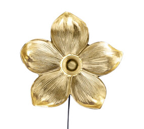 Werns - Wand Lamp Flower Goud 31x33cm