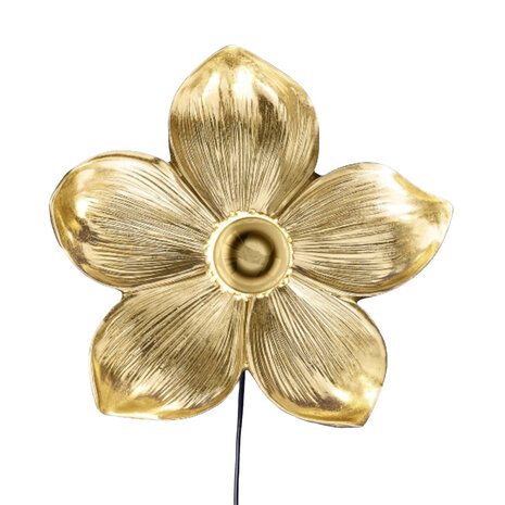 Werns - Wand Lamp Flower Goud 31x33cm
