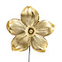 Wand Lamp Flower Goud 31x33cm