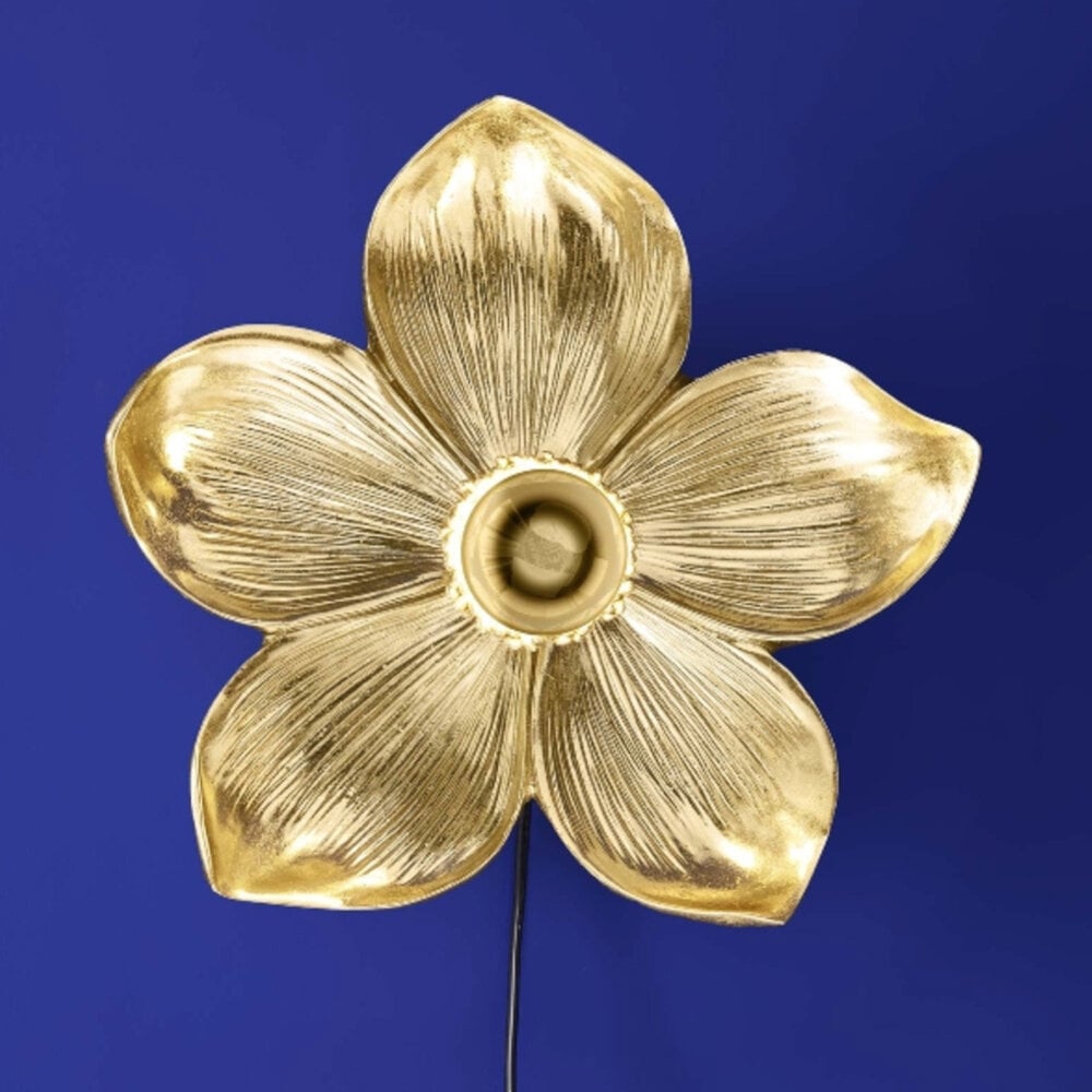 Werns - Wandlamp Flower Goud 31x33cm