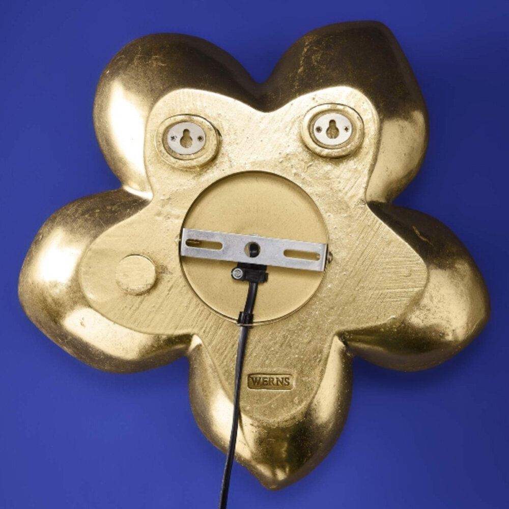 Werns - Wand Lamp Flower Goud 31x33cm