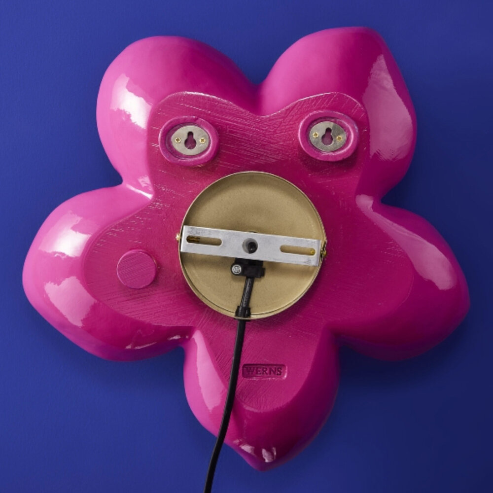 Werns - Wand Lamp Flower Fuchsia 31x33cm