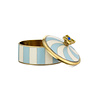 Doing Goods - Sieraaddoosje Lou Circus Blauw-Wit Messing 7x5cm Doing Goods - Sieraaddoosje Lou Circus Blauw-Wit Messing 7x5cm