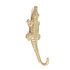 Wandhaak Chewy Krokodil Messing 7x20cm
