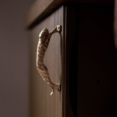 Doing Goods - Deurgreep James Jaguar Messing 4x11cm