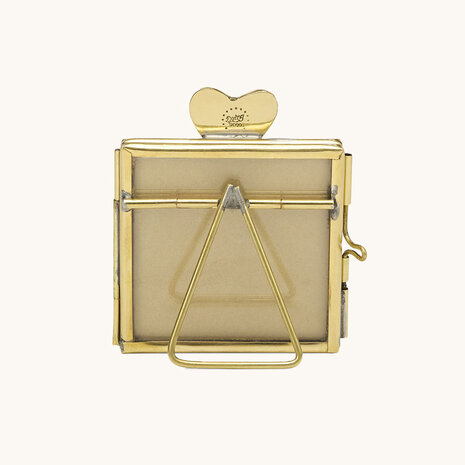 Doing Goods - Fotolijstje Pyar Heart Messing 6x7cm - foto 5x5cm