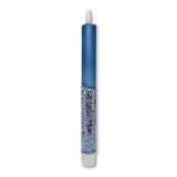 Melting Pot - LED-Kaars Candy Blauw Glitters 25cm + timer