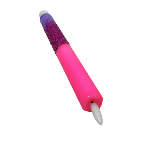 Melting Pot - LED-Kaars Candy Roze-Paars Glitters 25cm + timer