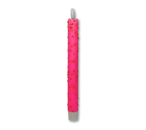 Melting Pot - LED-Kaars Candy Roze Bubbels Rood 25cm + timer