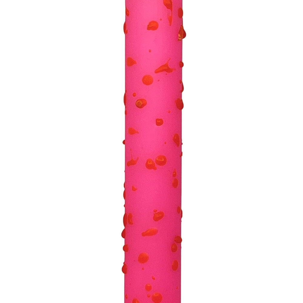 Melting Pot - LED-Kaars Candy Roze Bubbels Rood 25cm + timer