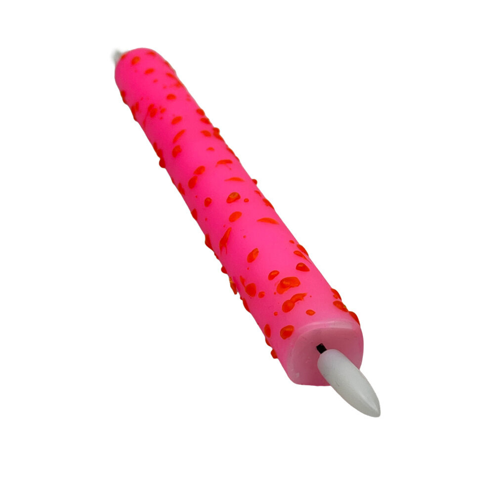 Melting Pot - LED-Kaars Candy Roze Bubbels Rood 25cm + timer