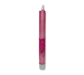 Melting Pot - LED-Kaars Candy Donker Roze Glitters 25cm + timer