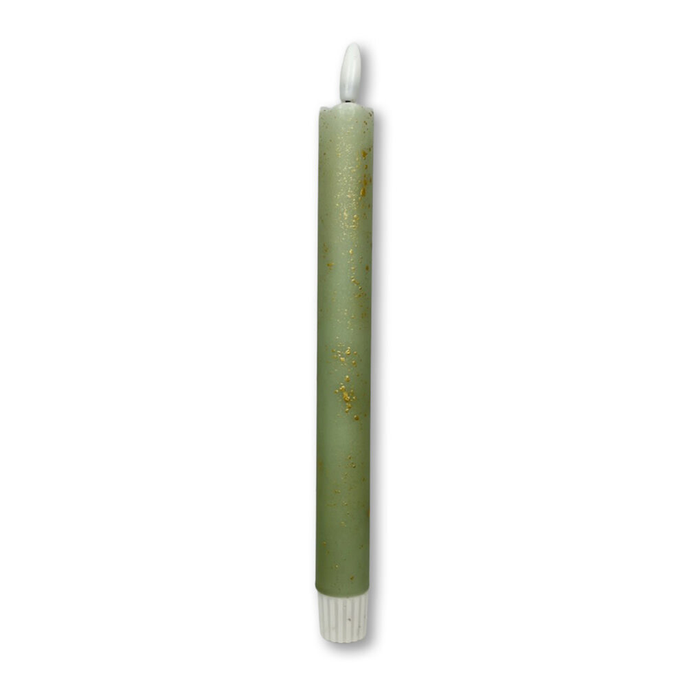 Melting Pot - LED-Kaars Candy Groen Goudspetters 25cm met Timer Melting Pot - LED-Kaars Candy Groen Goudspetters 25cm met Timer
