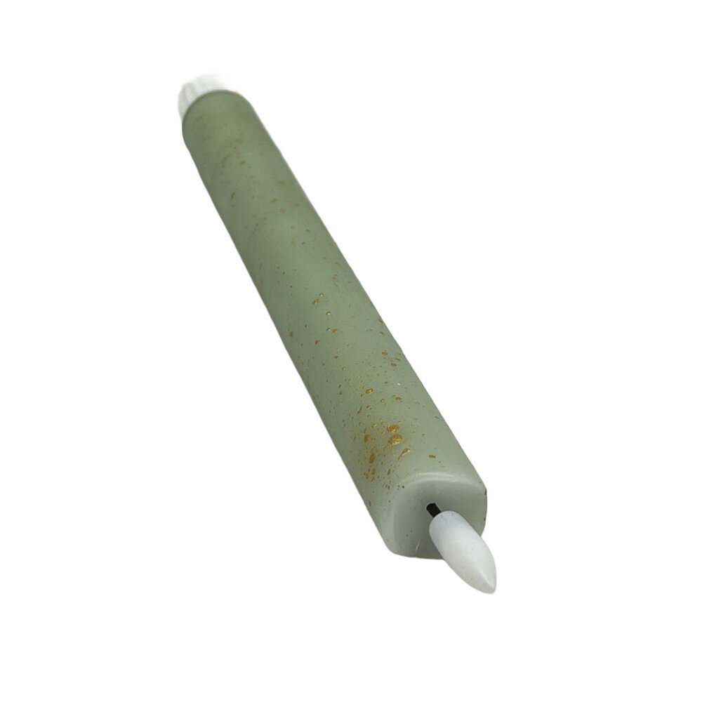 Melting Pot - LED-Kaars Candy Groen-Goud 25cm + timer