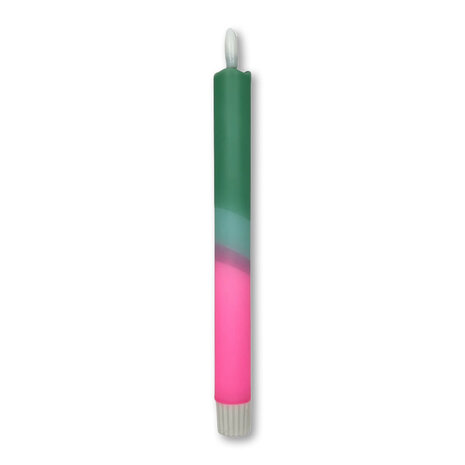 Melting Pot - LED-Kaars Candy Groen-Aqua-Roze 25cm + timer